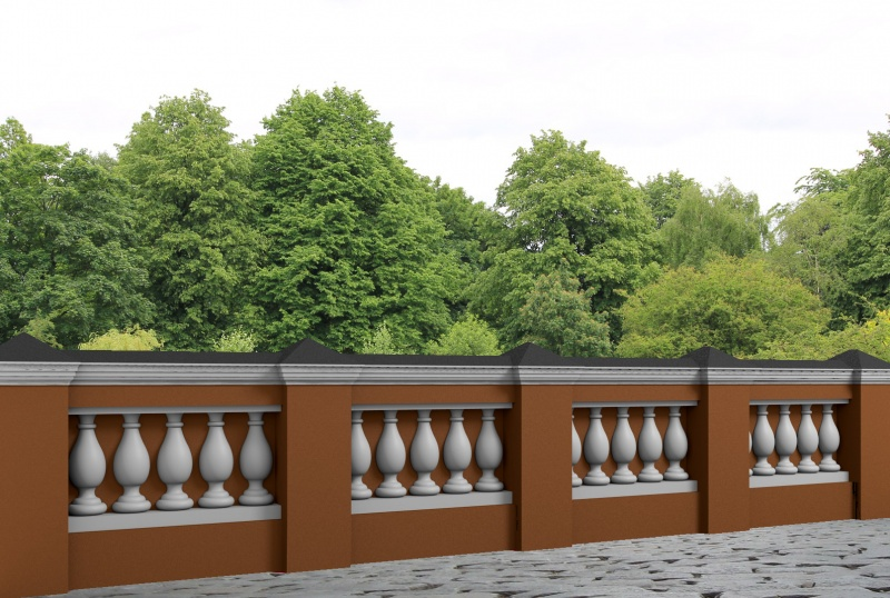 Balustre Décoratif TR1 : une élégante courbure