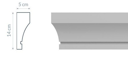 Moulure de rebord P13 - Élégance et Fluidité Personnalisée - Coupes et finition d’usine – gratuites.