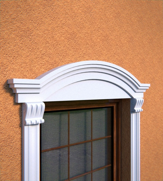 Fronton de fenêtre NA1 - Profilé en arc agrandi Personnalisée - Coupes et finition d’usine – gratuites.