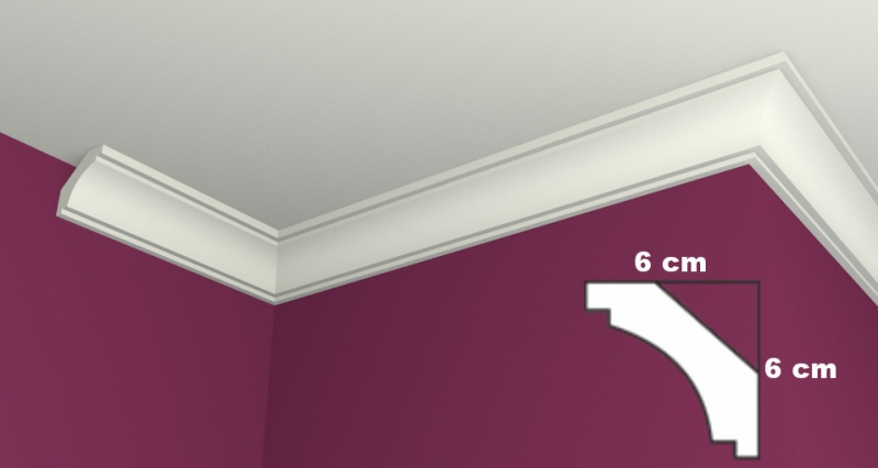 Corniche de Plafond LW11 Design moderne avec courbes élégantes