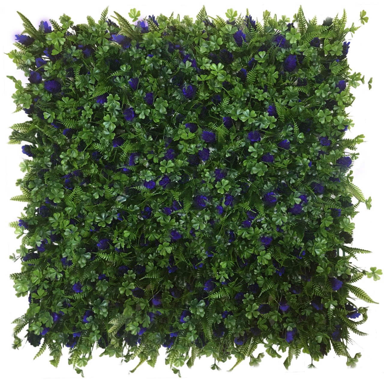 Mur végétal glycine 50x50 cm - Feuillage dense et réaliste