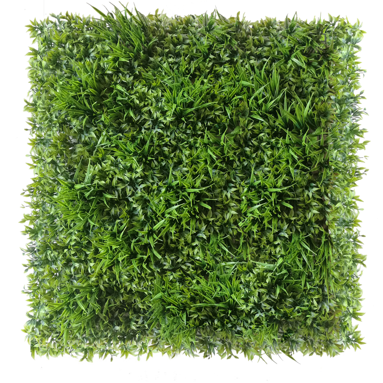 Mur vert Ruskus 50x50 cm - Détail du motif végétal