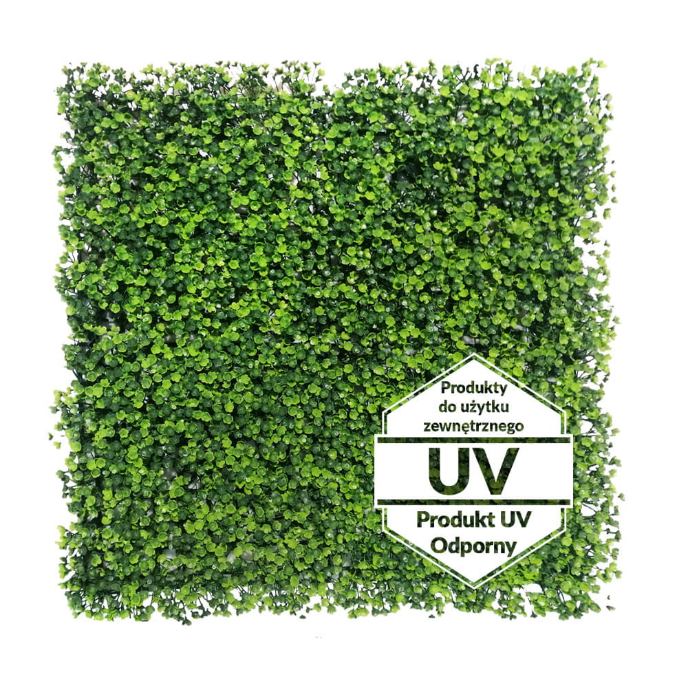 Tapis vert artificiel Rzęsa UV 50x50 cm, détail du motif réaliste