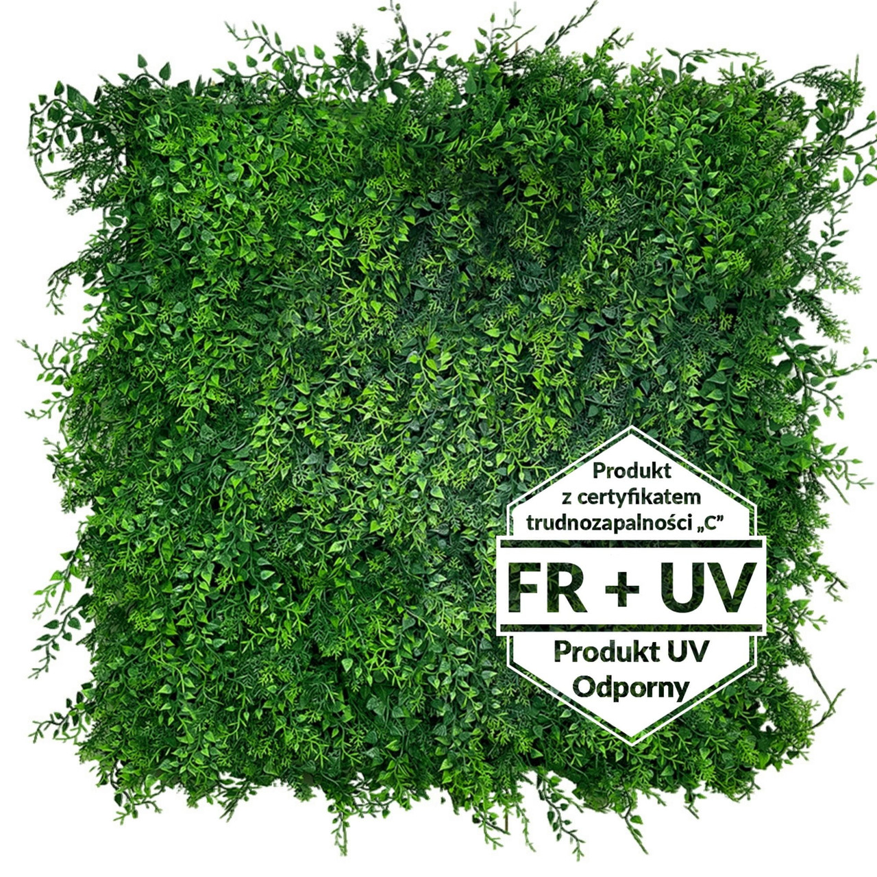 Tapis vert artificiel 50x50 cm, aspect réaliste, résistant UV, idéal pour terrasses et jardins.