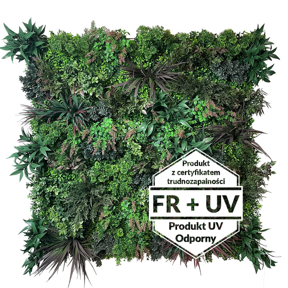 Jardin vertical Highland FR UV - Vue frontale détaillée