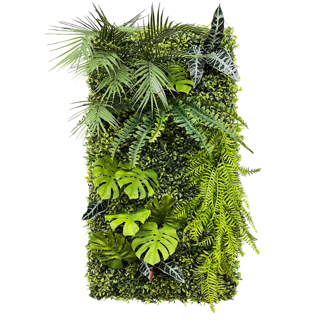 Jardin vertical Tropical Vibe – panneau végétal décoratif aux tons exotiques