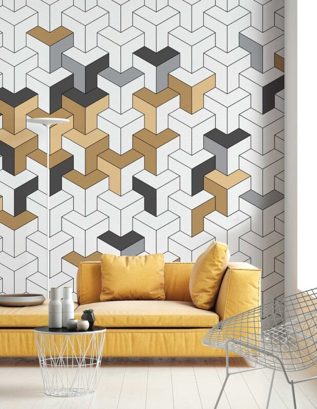 Unité design contemporain, finition bois clair, style minimaliste