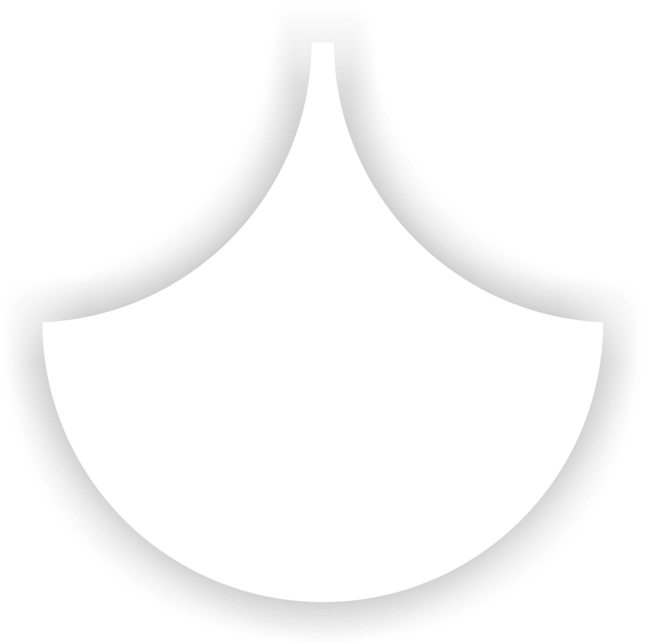 Vue frontale du mini panneau 3D FS-White en blanc mat, design moderne et épuré.