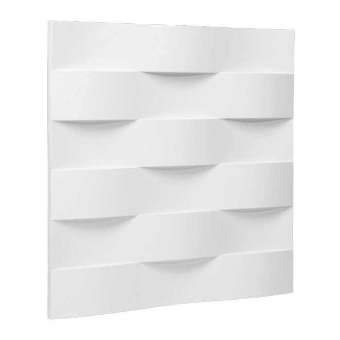 Panneau décoratif 3D blanc, design moderne et élégant.