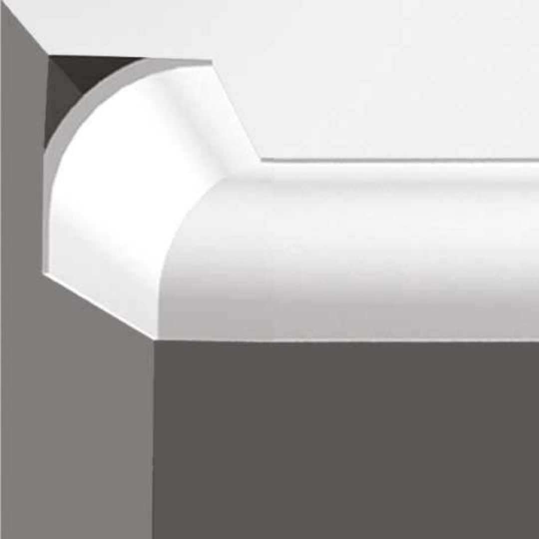 Corniche de plafond CAS-101 vue de face, design élégant et moderne.