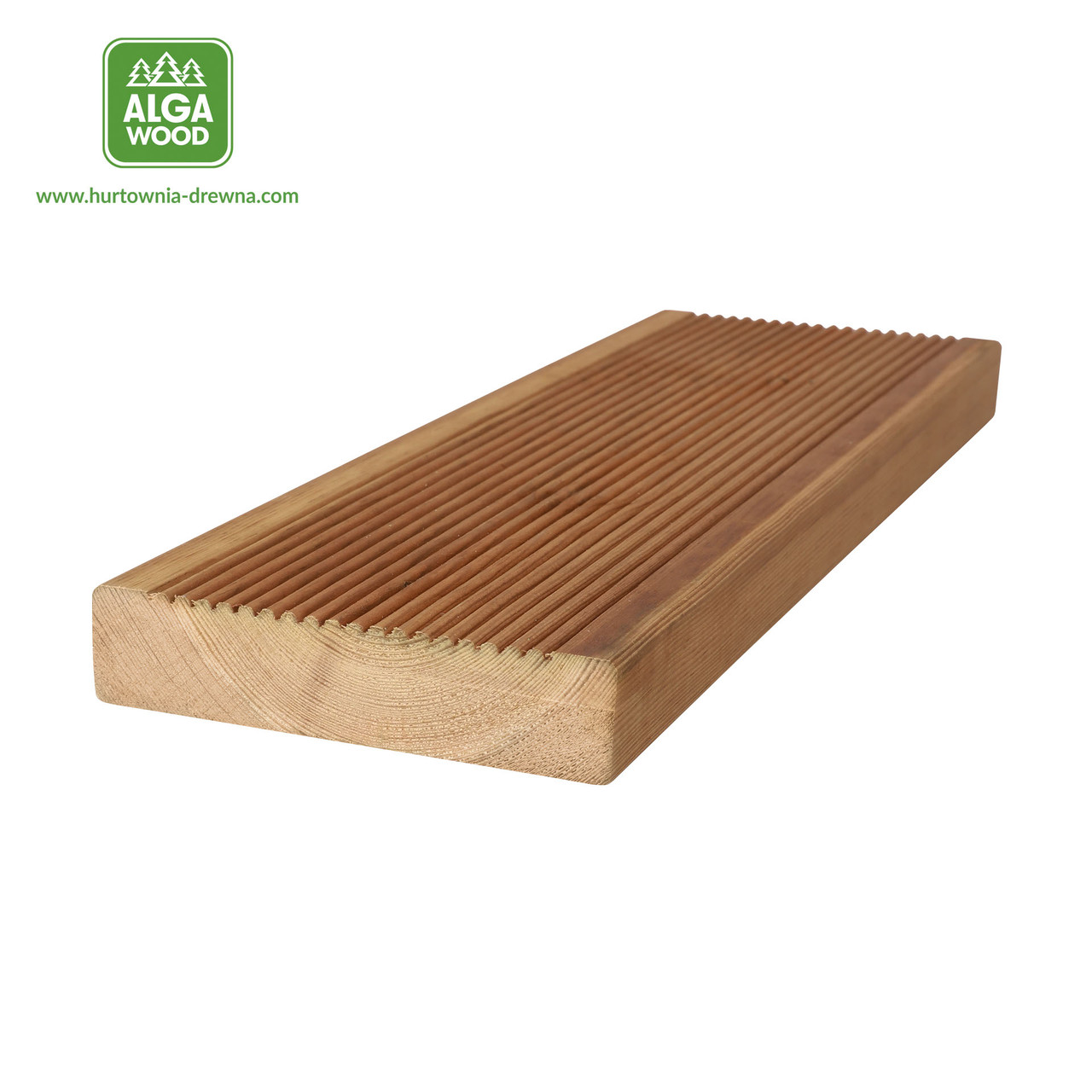 Lambris en pin scandinave brun imprégné sous pression 2,8 × 12 cm AB rainuré