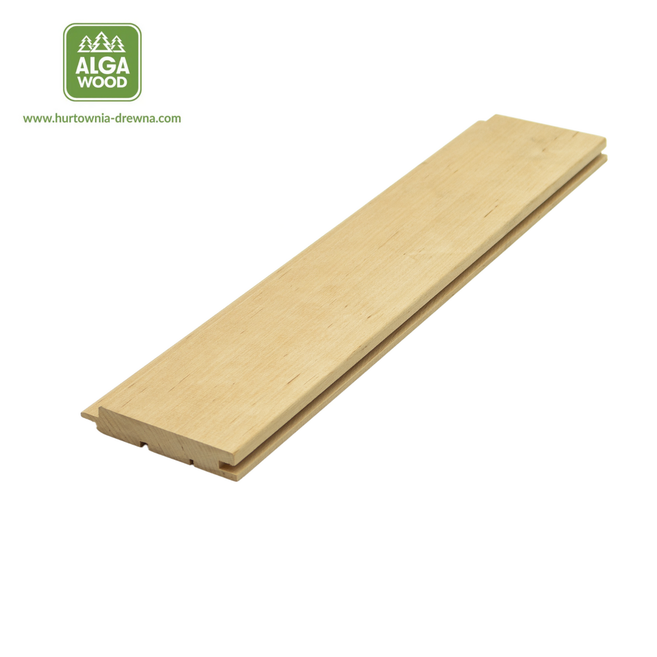 Plancher en aulne classe A, finition naturelle, dimensions 1,5 cm × 9 cm.