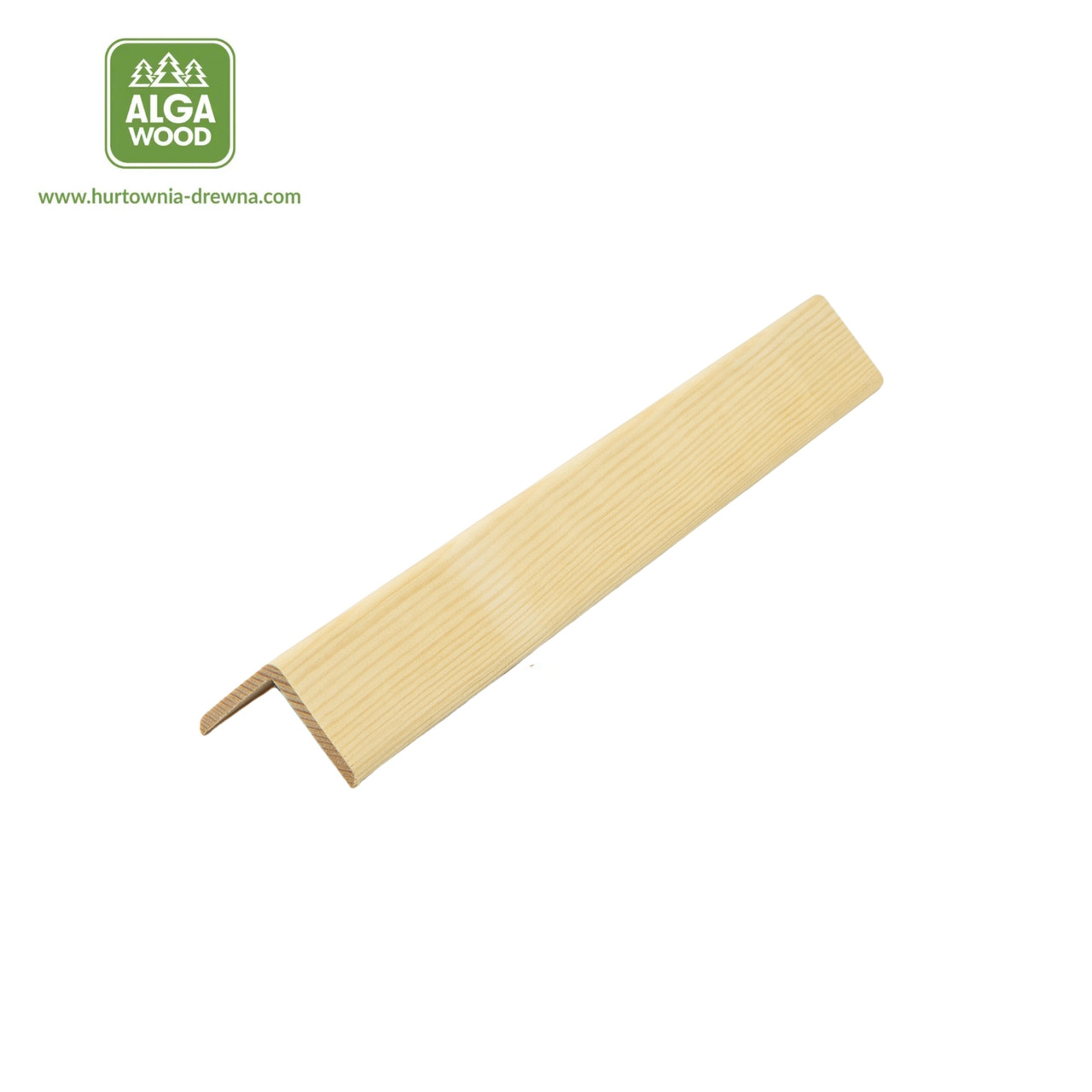 Équerre en pin 5 cm x 5 cm x 2,5 m – 5 mm d’épaisseur