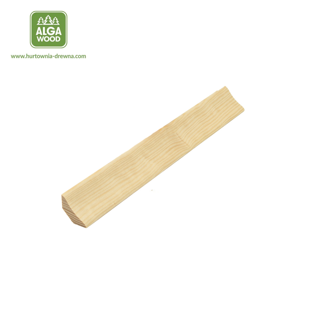 Quart de rond concave en pin 3 × 3 cm, profilé avec précision pour finitions élégantes.