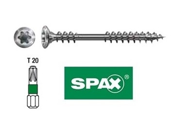 Vis à bois inox A2 4,5 x 5 cm TORX 20 – paquet de 200 pièces