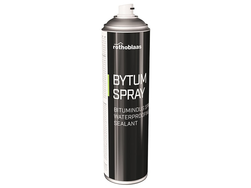 Membrane d'étanchéité bitumineuse en spray Rothoblaas BYTUM 500 ml couvrant 4 m²