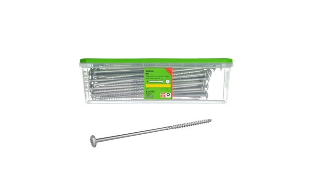 Vis à disque argentées ESSVE WAF Corsseal 8 × 24 cm (25 pièces)