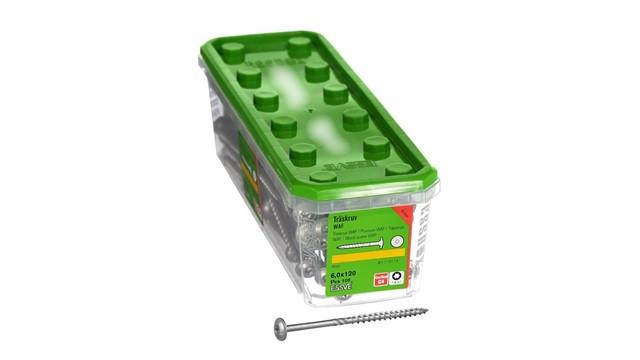 Vis ESSVE WAF Corsseal 6 × 12 cm en acier C1 TX30, lot de 50 pièces