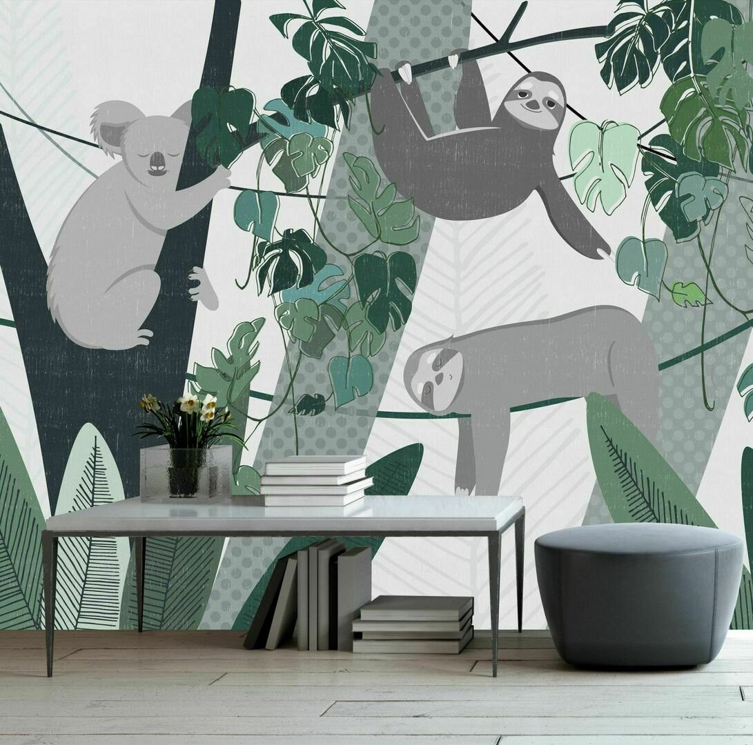 Papier peint Jungle Stories: Lazy