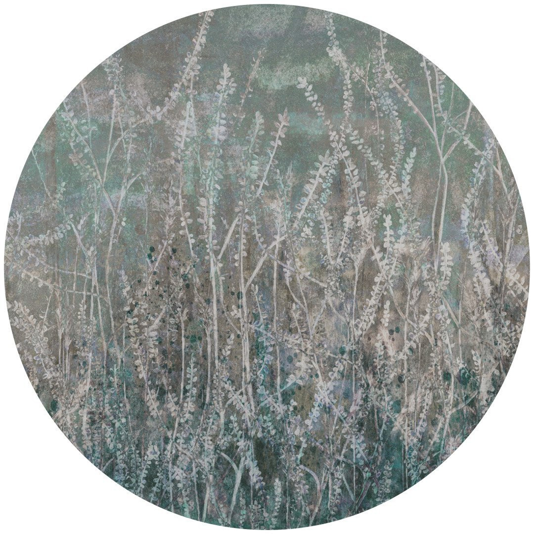 Papier peint cercle Golden Reeds 4