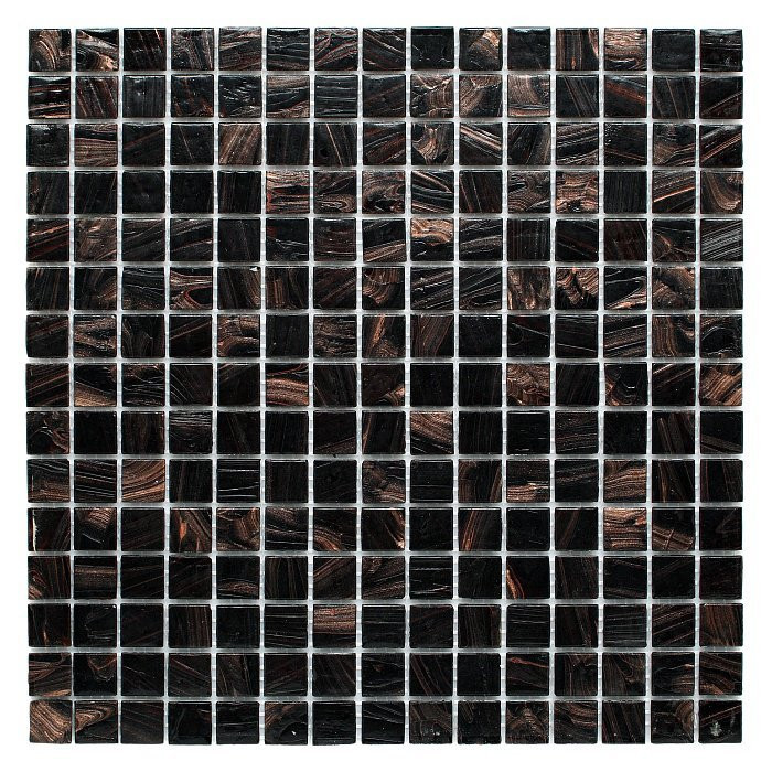 Mosaïque Jade 001 Verre Doré Noir