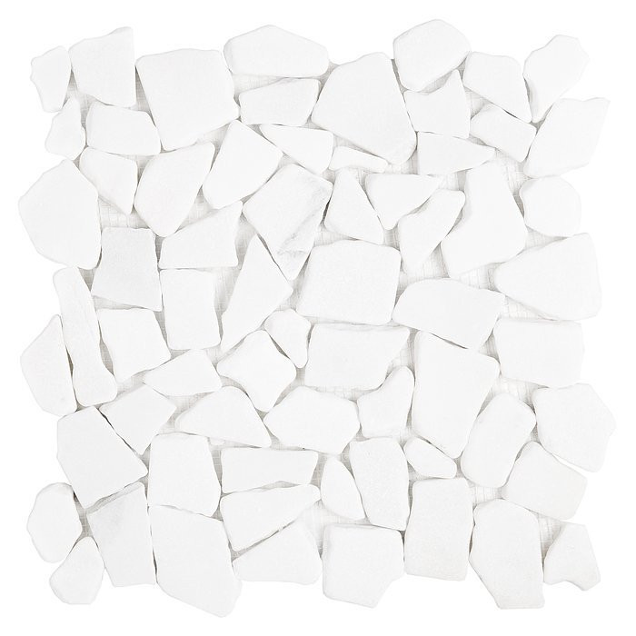 Mosaïque Mid Don Marbre Blanc Naturel
