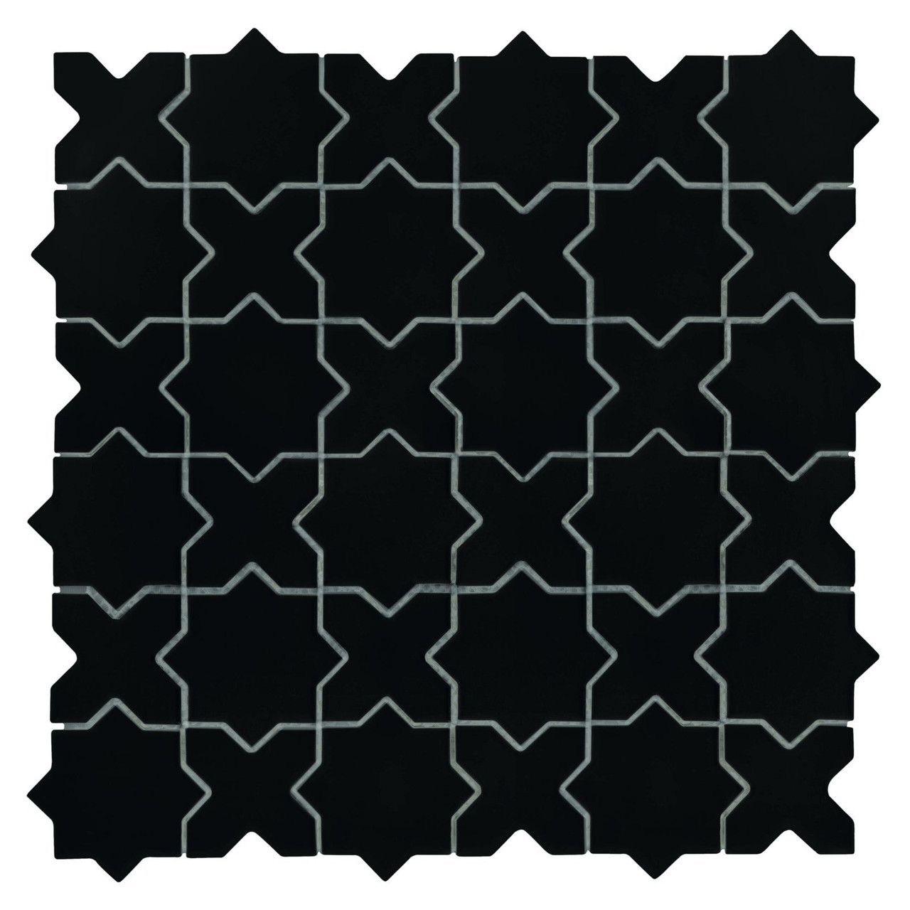 Carrelage Star&Croix Noir mat