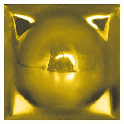 Décor en céramique dorée et brillante C-CAP03