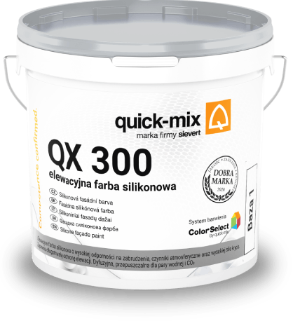 Peinture silicone pour façades QX 300 Base 3, 15 l