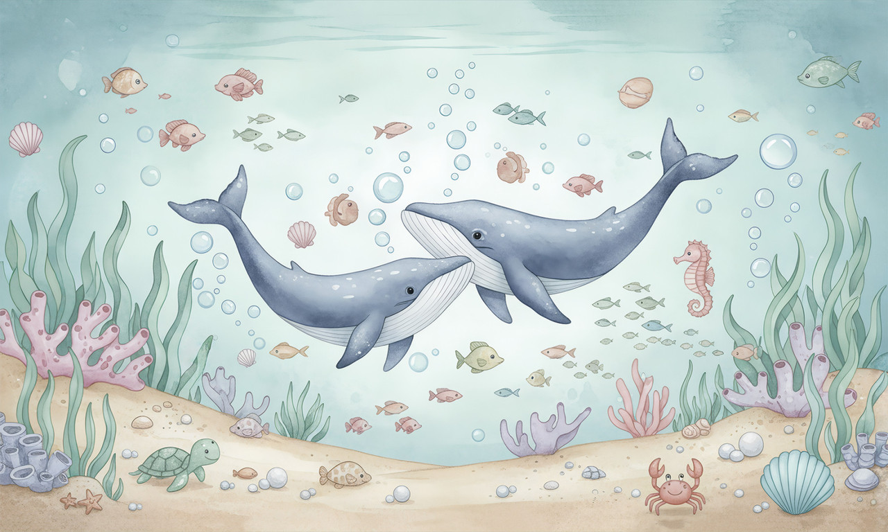 Papier peint enfant Blue Sea