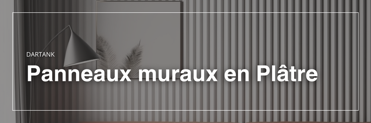 Panneaux muraux 3D en plâtre