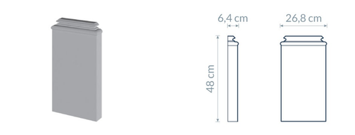 Base de pilastre PB2 : design simple et classique