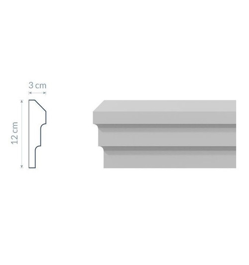 Moulure de façade L11 : un profil simple en relief