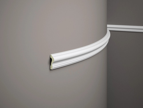 Moulure murale Mardom MDD346F, profilé courbé élégant, finition lisse, idéal pour un style moderne.