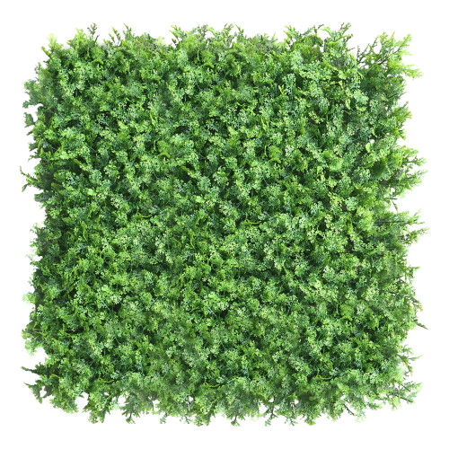 Mur végétal Tuja 50x50 cm - Feuillage dense et réaliste Mur végétal Tuja 50x50 cm - Feuillage dense et réaliste