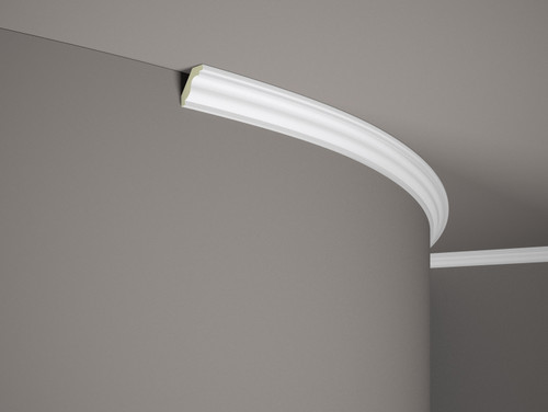 Corniche flexible de plafond MDB135F Dartank - surfaces courbes cintrées adaptable