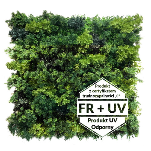 Jardin vertical Fluffy Mesh FR UV 100x100 cm, design naturel et résistant aux UV Jardin vertical Fluffy Mesh FR UV 100x100 cm, design naturel et résistant aux UV