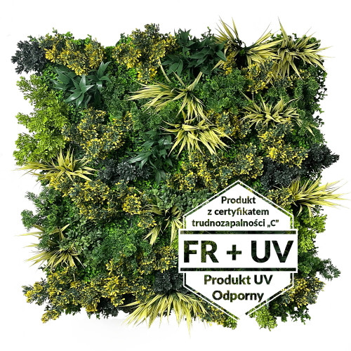 Jardin vertical Sunny Honey FR UV - Vue frontale détaillée Jardin vertical Sunny Honey FR UV - Vue frontale détaillée