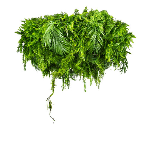 Plafonnier suspendu Green Sway 100 cm avec végétation artificielle, style naturel et élégant Plafonnier suspendu Green Sway 100 cm avec végétation artificielle, style naturel et élégant