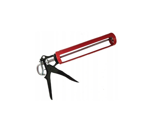 Pistolet à colle professionnel pour siloxane et colle en tube, design ergonomique et robuste.