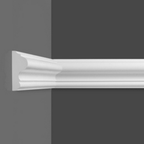 Moulure murale PP-061 en vue frontale, finition lisse et moderne.
