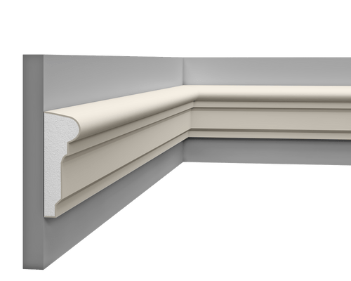 Moulure multifonctionnelle LP 036 en styrodur, vue extérieure.