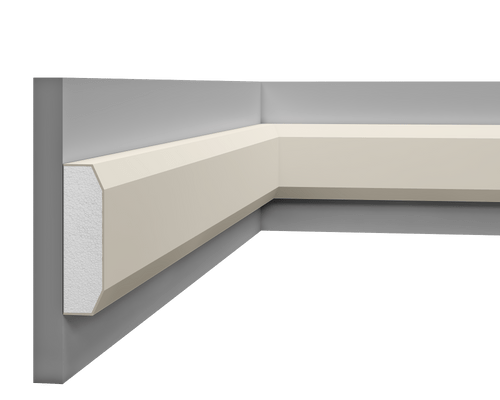 Moulure décorative LP 058 en styrodur, finition lisse et moderne.