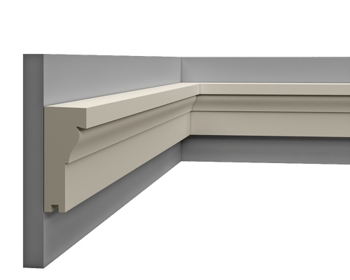 Moulure multifonctionnelle LP 137 vue de face, finition moderne et élégante.
