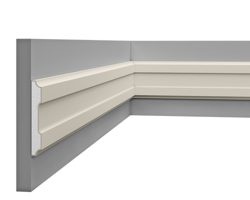 Moulure LP 162 en polystyrène, finition moderne pour intérieurs.