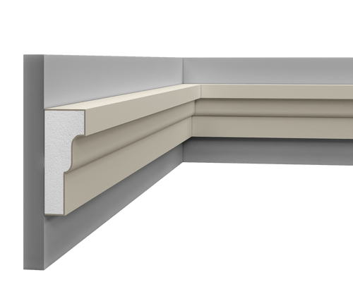 Bande multifonctionnelle LP 209 en polystyrène extrudé, vue de face.