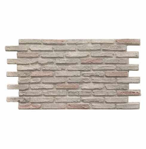 Panneau PU Rustic White, finition blanche et texture rustique, 119 x 63 cm