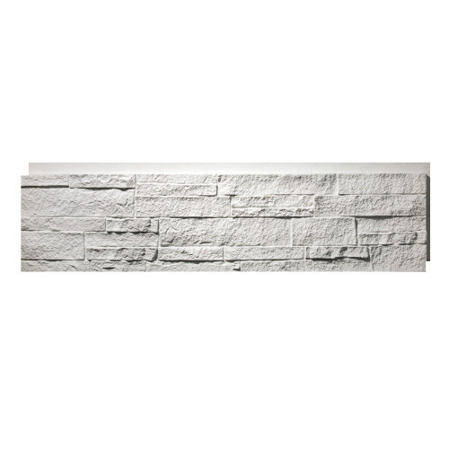 Panneau PU Metropolitan White 122 x 33 cm – Vue de face, finition mate élégante