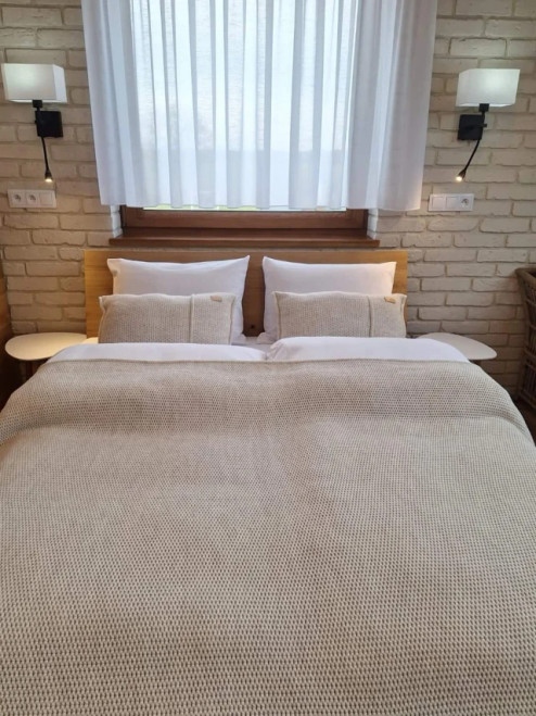 Texture fine de la vieille brique écru, rendu réaliste et détails de surface.