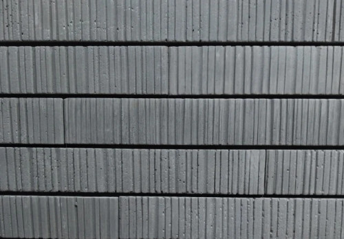 Carreau façade vertical 5,4 x 36 cm – finition gris graphite, design moderne